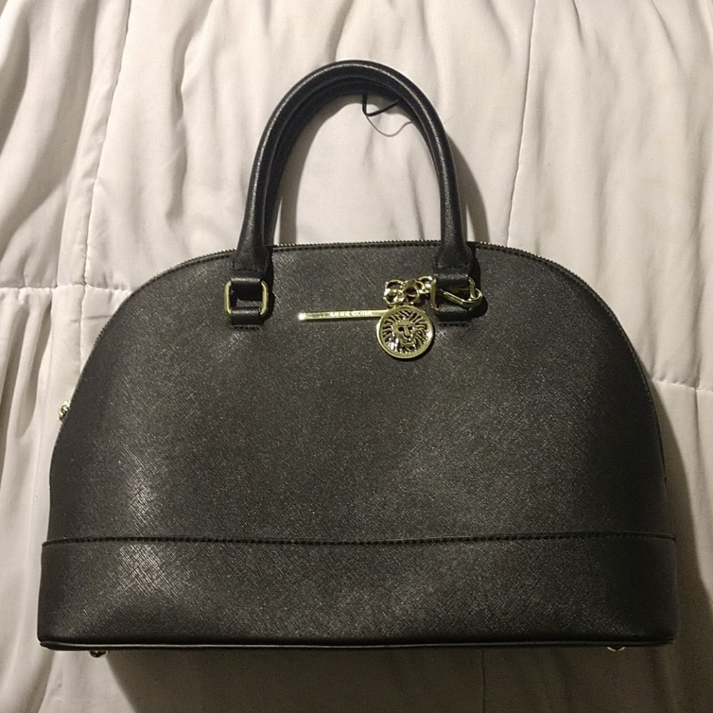 Anne Klein Black Dome Satchel